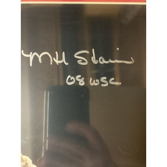 Matt Stairs Autograph Signed Phillies 16x20 Inscribed 08 WSC Photo Framed JSA - Picture 2 of 5